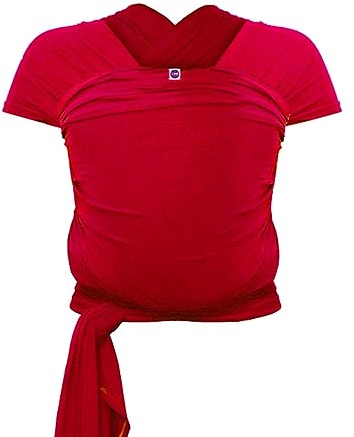 Izmi Wickeltuch, aus weichem Bambus, ideal für Neugeborene, Rot