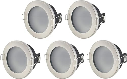 HAVA 5er Pack, Spot Metall Einbaurahmen GX53 IP44