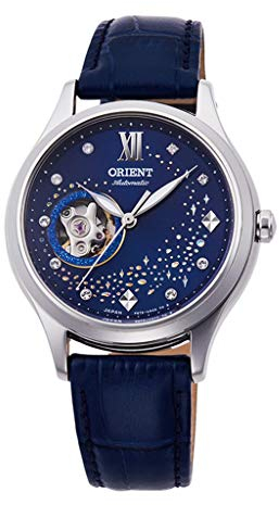 Orient Unisex Erwachsene Analog Automatik Uhr mit Leder Armband RA-AG0018L10B