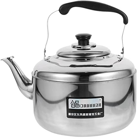 Cabilock Bollitore in Acciaio Inox per Stufa Pentola Acqua Calda per Uso Domestico Suono Automatico e Fondo Induzione Pratica Impugnatura Antiscottature