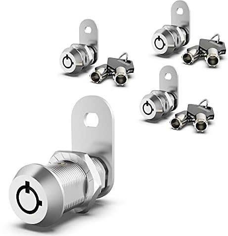 inBovoga 3er-Pack Schrankschloss mit Schl¨¹sseln, 5/8 '' Rohr-Nockenschloss f¨¹r RV-Fach-Aufbewahrungsschl?sser Aktentische, Zinklegierung