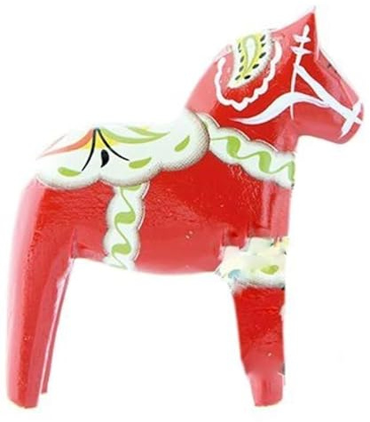 PrintGreen! Dalapferd - 13cm - rot - aus Holz - Handarbeit - typisch Schweden