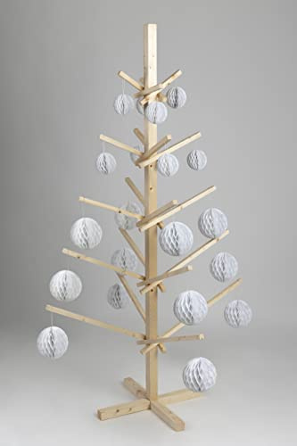 Arbol de Navidad en Madera de Pino Natural, Ecológico y Sostenible.