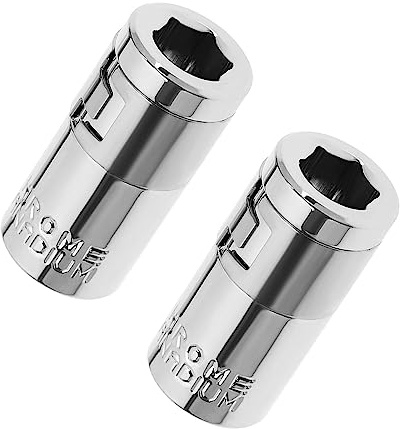 SG Store 2 Piezas Convertidor Hexagonal Metal 1/4 Adaptador Puntas Destornillador Accesorios de Destornillador