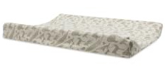 Jollein 022-503-67043 Wickelauflagenbezug - Animals olive (50x70 cm)