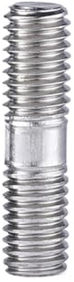 NORAZE 1/2/5 Stück M3 M4 M5 M6 Doppelendgewinde-Stangenbolzen A2 304 Edelstahl-Stehbolzen, Stangenbolzen, Länge 25–200 mm (Size : M4 (2Pcs), Color : 180mm)