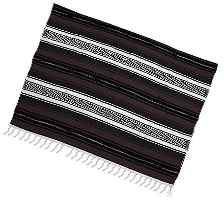 GOOHOCHY Mexikanische Decke Gewebte Sofadecke Gemischter Kap Dicke