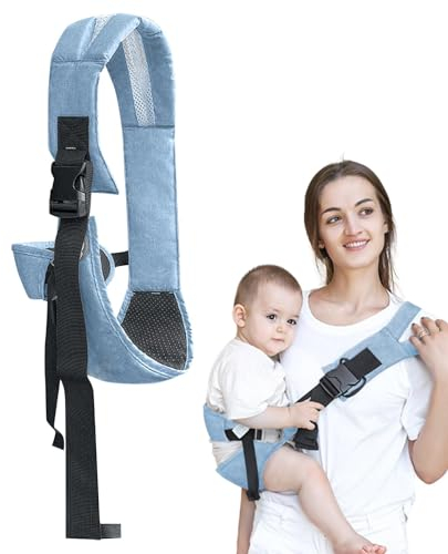 Wild Ride Babytrage, Tragbar Tragetuch Baby Aus Baumwollmaterial, Seitlich Kindertrage Mit Verstellbaren Bequemen Schultergurten
