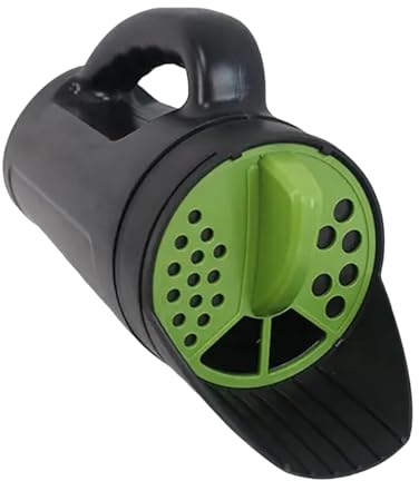 Whnbuij Coctelera de mano, esparcidor de mano, sembradora de césped manual, dispensador portátil de semillas y fertilizantes con mango ergonómico, agitador de césped de mano para siembra de jardín y