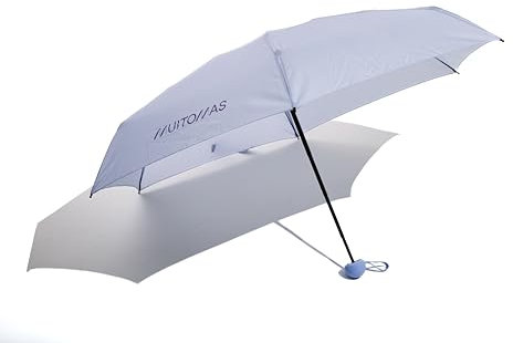 Muitomas, Ombrellino Compatto, Ombrello Pioggia Pieghevole e Portatile, Ombrello Piccolo Antivento e Pioggia, Colore Lilla