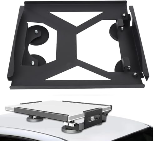 Jiawu Kit di Montaggio a Monte Satellite Mini Piatto, Kit di Supporto per Tetto a Rilascio Rapido Satellite Standard, Supporto per Tetto per Auto Satellite, Monte Mini Satellite per