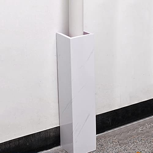 Verdeckter Rohrversteck für den Innen- und Außenbereich, einfach zu installieren und zu schneiden, 160 cm x 30 cm x 3 cm, Weiß