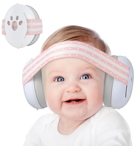 Yoofoss Cuffie antirumore per neonati e bambini - Cuffie antirumore per la protezione delle orecchie, il sonno e i viaggi - Certificazioni CE e ANSI