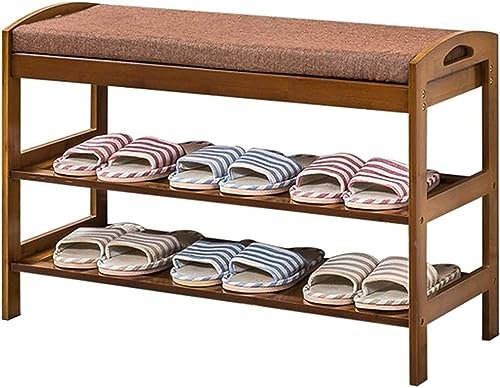 Banc à chaussures dans l'entrée, banc de rangement, banc au bout du lit, banc à chaussures, double couche moderne et simple, tabouret à langer dans le couloir, étagère à chaussures dans le