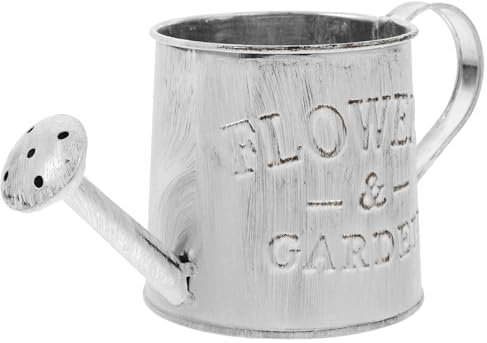 UPKOCH 1 PC Durable Iron Flowerpot Vintage Brush Bucket for Dried Flowers Plants Dark Grey Retro Style Flower Vase for Home Decor and Elegant Arrangements