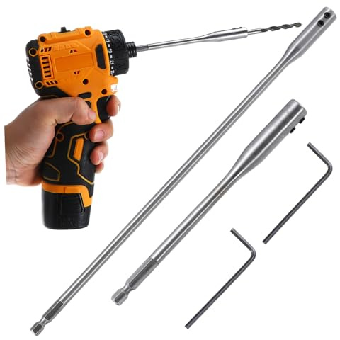 LIFKOME 4pcs Drill Bit Extension Set Wood Spade Bit Extensions Hex Shank 150mm for Carpentry Hand Tool