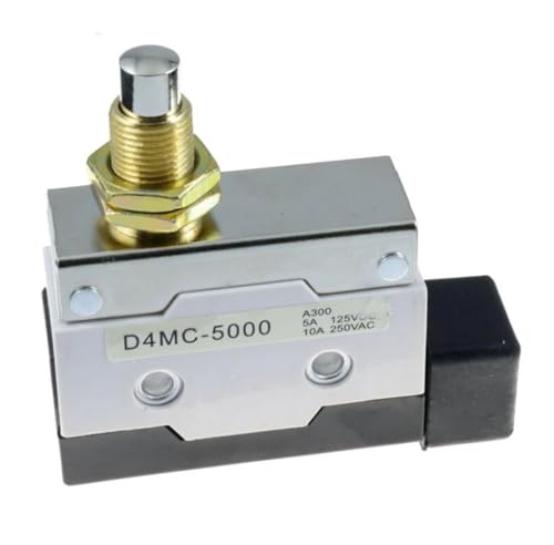 Push Button Plunger Limit Switch 250VAC 10A D4MC-5000 1Pcs