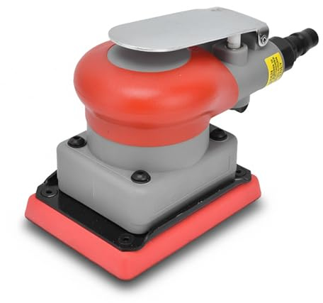 Surf Prep Sander, 75x100 mm en alliage en acier carrés Air Orbital Sander Pneumatique outil pour les composites de bois métal
