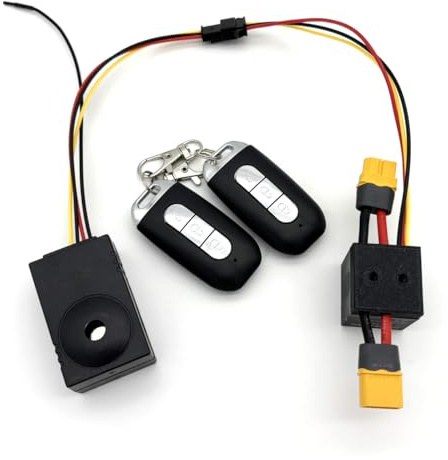 E Scooter Alarm, Electric Scooter Accessories, Hidden 115dB Anti-Theft Security for E-Bikes, Motorcycles, Mopeds, 36V 48V 52V 60V with TX90 Plug