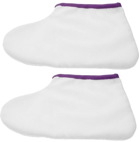 Funda de Cera de Parafina para 1 Par, Poliéster Spa | Uso en Casa y Spa, para Manos y Pies, Lavable, Mejora la Absorción Efecto Hidratante