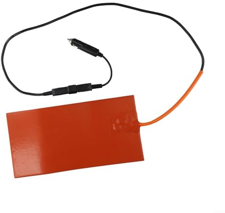 URPIZY 12V 100W Silikon Heizmatte 152X304mm | Für Pizza-Lieferbeutel & Lebensmittel-Warmhalteboxen | Gleichmäßige Wärmeverteilung, Sicherer Thermostat (65°C) & 1M Netzkabel