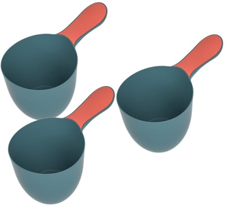 BESPORTBLE 3pièces Seau à Eau pour Bain Louches Plastique avec Gobelet Doseur Accessoire De Salle De Bain Pelle à Eau Réutilisable Et Pratique