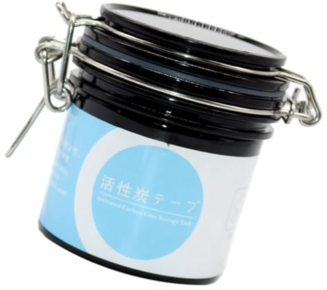 INOOMP Boîte de Rangement Maquillage Étanche pour Colle à Cils Conteneur Scellé Plastique Réservoir de Stockage Opaque Anti-humidité Capacité pour Tubes Usage Salon et Voyage