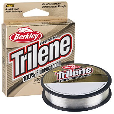 Berkley Trilene® 100% Fluorocarbon, Clear, 12lb | 5.4kg, 110yd | 100m Fishing Line, Suitable for Freshwater Environments