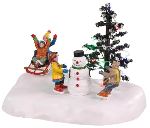 Lemax - Frolic in the Snow - Beleuchtetes Accessoire - Batteriefach - Weihnachtswelt