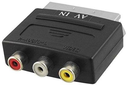 RGB Scart 20 Pin Stecker auf 3 Cinch-AV-Buchse Adapter
