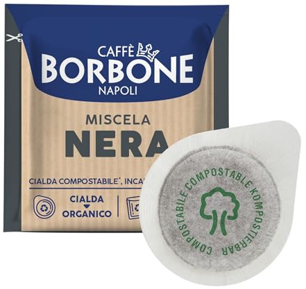 100 cialde caffè Borbone miscela nera ESE 44 mm