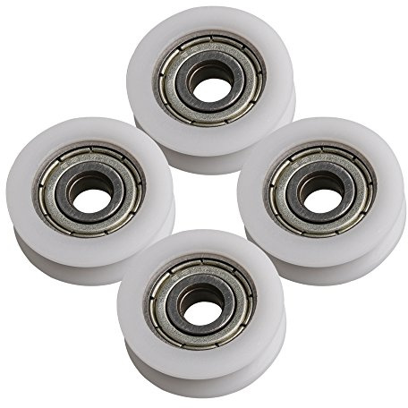 CNBTR 21x5x7mm U-Typ Rillenkugellager Führungsrolle Räder Rollenlager 67KG 4er Pack