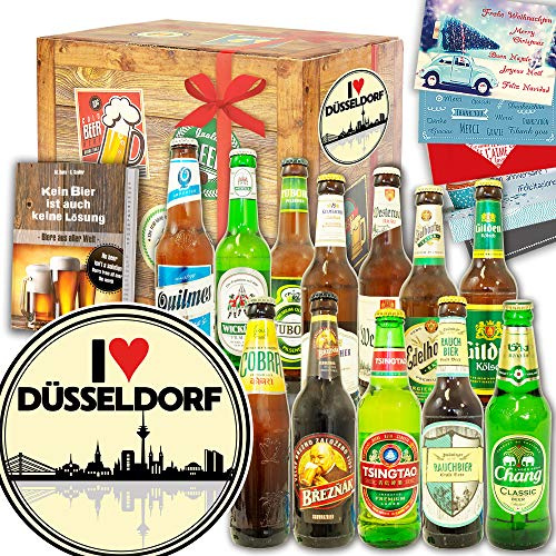 I love Düsseldorf / 12er Bierset Welt & DE/Düsseldorf Geburtstagsüberraschung