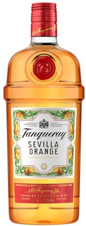 Tanqueray Flor de Sevilla Gin, Köstliche Orangenaromen, Perfekt für Cocktails & Abende mit Freunden, Exzellent in Gin Tonic, 41,3% vol, 1000ml Einzelflasche |