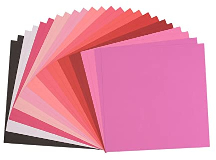 Florence Vaessen Creative Cartulina Multipack San Valentín, 216 Gramos, para Scrapbooking, Creación de Tarjetas, Troquelado y Otras Manualidades con Papel, 30.5 x 30.5 cm