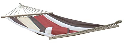 Hängematte Paradise beige Länge 340 cm aus Baumwolle mit Spreizstab