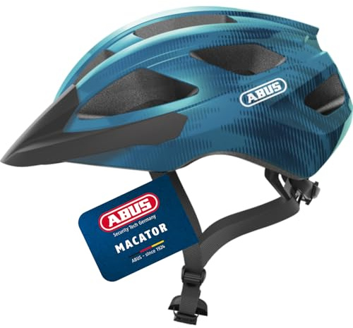 ABUS Casco de Ciclismo Macator, Azul, Talla L