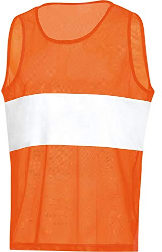 JAKO Herren Kennzeichnungshemd Stripe, Neonorange, L-XL