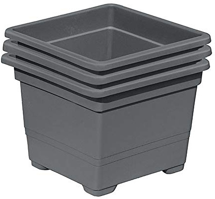 Gartenpirat 3 St. Pflanzkasteneinsatz 32x32x26cm 15 L Kunststoff Pflanzeinsatz Pflanzgefäß