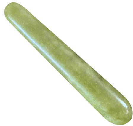 FRCOLOR Jade Gua Sha Scraping Massage Werkzeug Rückenkratzer Kopfmassagegerät Triggerpunkt Massagegerät für Kopfhaut Gesicht Fuß und Körper
