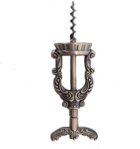 NA Bottiglia Vintage Wine Opener Metallo Creativo Accendere Cavatappi in Lega di Zinco Bronzo Antico Cavatappi tenditore del Sughero di rimozione di Champagne (Color : -, Size : -)