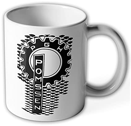 Tasse PGH Pomssen DDR Schlepper Logo #36807
