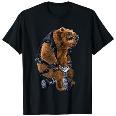 Lustiges Punk-Rock-Bär, Dreirad, Geschenk für Tierliebhaber T-Shirt