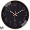 VIVILINEN Horloge Murale Radio Pilotée Silencieuse 30cm sans tic-tac Pendule Murale pour Chambre Cuisine Salon Changement d'heure Automatique avec Mecanisme Radio