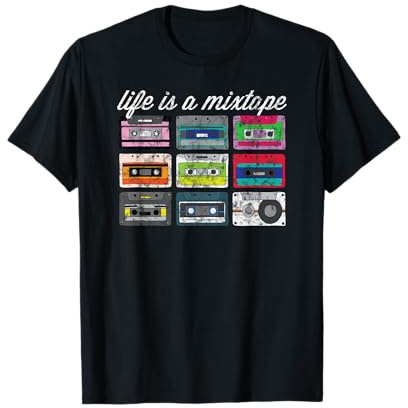 Old School Hip Hop DJ Mixtape Vintage Retro Kassette T-Shirt