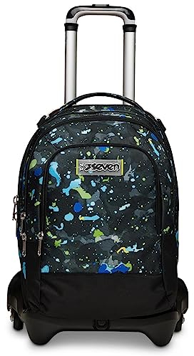 Seven S.p.a. Jack 3wd Detach Trolley, Unisex - Bambini e ragazzi, Multicolore, 33 x 52 x 31 cm
