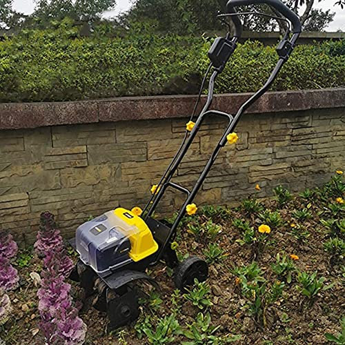 Tull Électrique sans Fil, Rotavator/Cultivateur du Jardin avec 4 Lames, Largeur De Travail De 36 Cm;Profondeur De Labour De 20 Cm, pour La Pelouse du Jardin, Desserrant Le Sol
