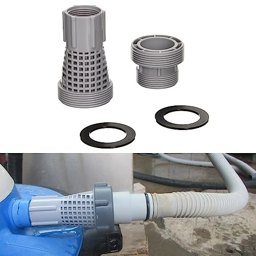 4K8001 Poolschlauch-Umrüstsatz – langer kurzer Sandfilter-Adapter, Ersatzteile für Intex Pool-Anschluss- und Dichtungssätze