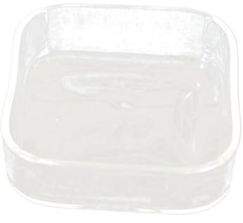 POPETPOP Futternapf Aus Dickem Für Reptilien Schildkröten Und Eidechsen Transparenter Futterbehälter Für Wasser Und Futter Einfache Mit Wasser