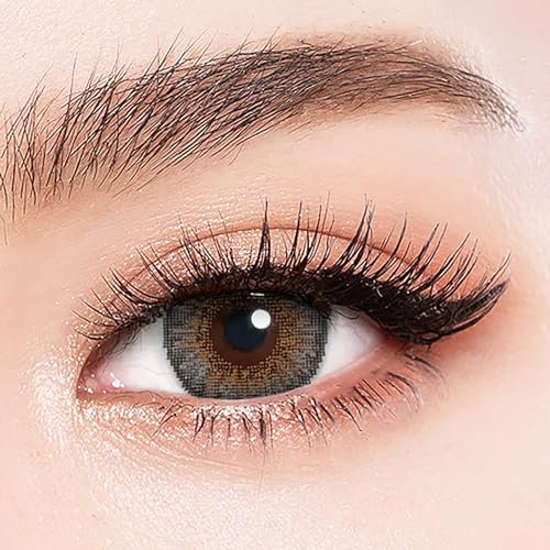 Gray Farbige Kontaktlinsen Monatslinsen Tricolor Serie - Grau Sehr Stark Deckende SILIKON COMFORT NEUHEIT + Behälter - 1 Paar (2 Stück) - DIA 14.50 - ohne Stärke 0.00 Dioptrien